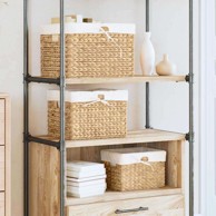 Košare za pohranu 3 kom 35x30x25 cm zumbul s bijelom oblogom, prirodna