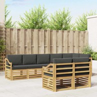 Set vanjskih sofa, 8 pcs, 304 x 126,5 x 73 cm, bijela i antracit
