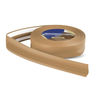 DQ-PP Meka podna lajsna od PVC-a, samoljepljiva, 32 x 23 mm, 15 m, boja meda