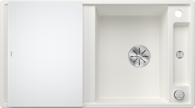BLANCO Sudoper Axia III 5 S InFino, Silgranit, daska staklo, glečer bijela