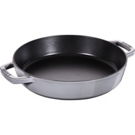 STAUB Cast iron frying pan with two handles, 26 cm, graphite