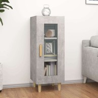 Komoda od konstruiranog drva, 34,5 x 34 x 90 cm, beton siva