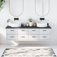 Kupaonska radna ploča tamnosiva 180 x 50 x 4 cm tretirano drvo