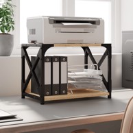 Stalak za pisač 2 razine 44 x 26 x 31,5 cm drveni, smeđa  