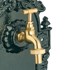NORTHIX Zidna fontana od aluminija, sa slavinom, zelena