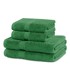 RESTILO Tamno zeleni pamučni set ručnika 4 kom od frotira Marina