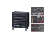 SONIC Radionička kolica sa alatom next s7, 6 ladica, 3 popune, 140 dijelna – 714075