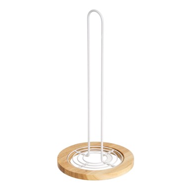 CASA SELECCIÓN Bijeli/u prirodnoj boji metalni stalak za papirnate ručnike ø 15 cm 