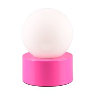 TRIO Ružičasta stolna lampa sa staklenim sjenilom (visina 17 cm) Countess 