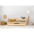 ADEKO Dječji krevet s dodatnim ležajem s prostorom za odlaganje s podnicom 90x180 cm u prirodnoj boji CPW 