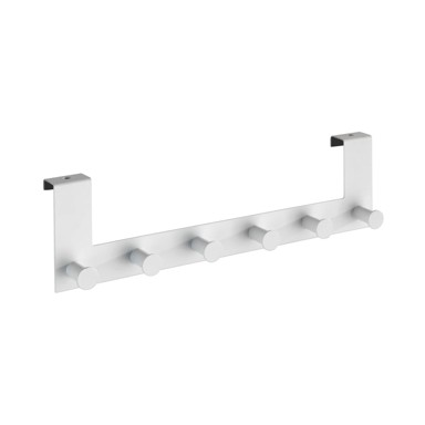 WENKO Bijela metalna vješalica za vrata 39 cm, Celano