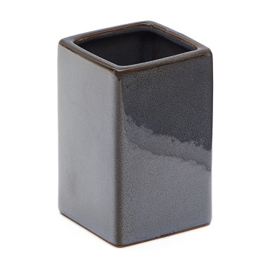 KAVE HOME Tamno plava keramička čaša za četkice za zube Silvet 