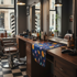 Brijački ogrtač za frizerski salon, veliki