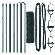 Heksagonalna ograda 0. 4x10 m čelik, zelena