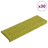 Prostirke za stepenice, zelene, 65 x 21 x 4 cm, 30 kom