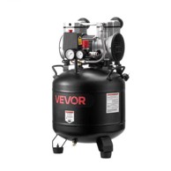 VEVOR Kompresor zraka, vertikalni, bez ulja, 30 L, 1,5 kW, 360 x 340 x 650 mm