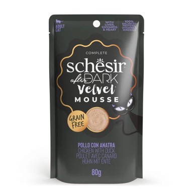 SCHESIR Hrana za mačke Cat Velvet, piletina s patkom, vrećica 80 g