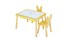 WOODY FASHION Dječji stol set Table and 2 Chairs - Yellow