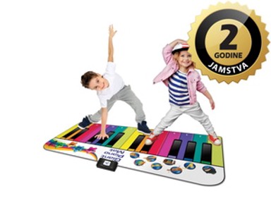 N-GEAR Dječjaprostirka-klavijatura za skakutanje, 24 tipke, XXL