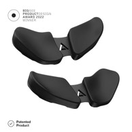 DELLTAHUB Ergonomski oslonac za zglob Carpio 2.0 SET, desna/lijeva ruka, veličina L, crni