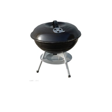 MASTER GRILL & PARTY Okrugli roštilj s poklopcem MG415, crni 38 cm