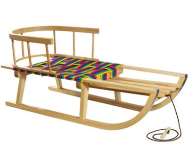 ENERO Drvene sanjke sa sjedalom sa naslonom Nina