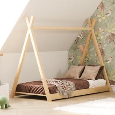 Dječji krevet Tipi, 160 x 80 cm, svijetlo drvo