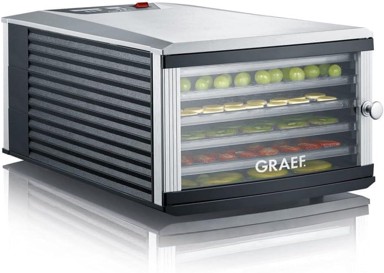 GRAEF Dehidrator DA506, 6 ploča, 0,65 m², timer 40 h, srebrni