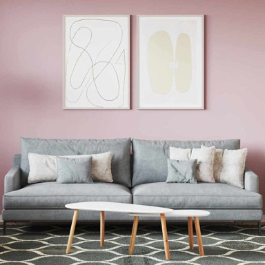 Boja za zidove blijedo ružičasta 2.5 L