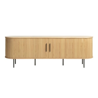 UNIQUE FURNITURE TV komoda u dekoru hrasta u prirodnoj boji 56x180 cm Nola