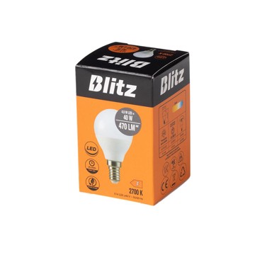 BLITZ LED žarulja E14, 4,5 W, 470 lm, 2700 K, P45
