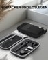 NIKCORP Magnetna električna brijačica, višenamjenski trimer, USB-C, brzo punjenje do 90 min, LED indikator, magnetski nastavci, nehrđajući čelik