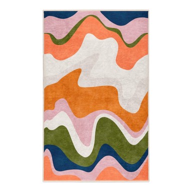 MILA HOME Narančasti periv tepih 160x230 cm Squiggly Orange 