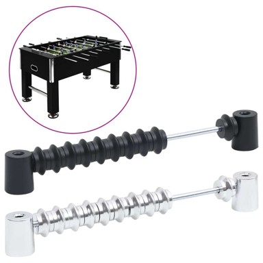 Prečke za rezultate za stolni nogomet, crno-srebrne (2 kom.)