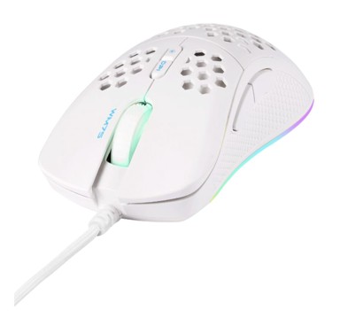 DELTACO Gaming miš WM75, RGB, bijeli