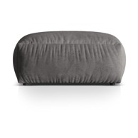 MICADONI Sivi baršunast modularni tabure Martina, 106x106x44 cm