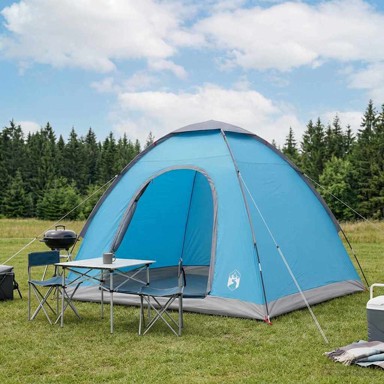 Kamping šator s krovom, 190 x 140 x 105 cm, plava