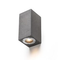 RENDL Zidna lampa, Kane II, beton/dekor od tamnog granita, 230V, LED GU10 5W, IP65, tamni granit