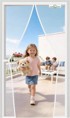 NIKCORP Magnetska moskitiera Screen Door, 115 x 210 cm, donji utezi i pričvrsne trake, bijela