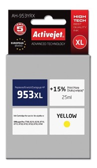 ACTIVEJET Tinta za printer HP 953XL F6U18AE, žuta