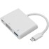 QOLTEC hub USB-C 3.1 3-u-1 s USB 3.0, VGA i USB-C PD 92 W