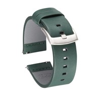 B-STRAP Fine Leather remen za Garmin Venu 2 Plus, green