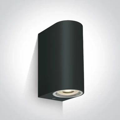 Zidna svjetiljka, 2×GU10, IP65, crna