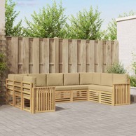 Set sofa od masivnog drva akacije