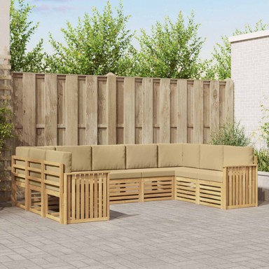 Set sofa od masivnog drva akacije