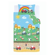 CATHERINE LANSFIELD Dječja posteljina za krevet za jednu osobu 135x200 cm Farmyard Animals