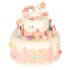 Igračka rođendanska torta za rezanje s rotacijom, ružičasta, zvučni efekti