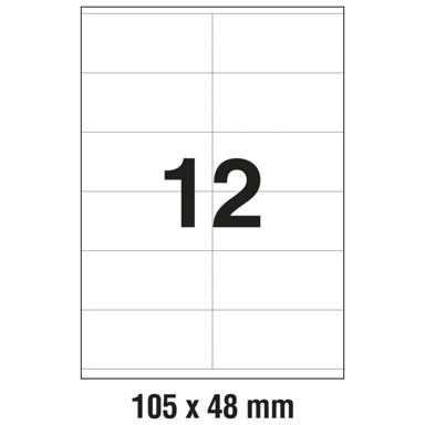 ZWECKFORM Etikete ILK, 105 x 48 mm, 100 listova