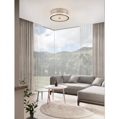 NOVA LUCE Plafonska svjetiljka Barok G9, IP20 NL9006058, matt crna