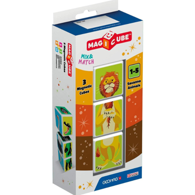 GEOMAG Slagalica Magic Mix&Match Životinje savane, 3 komada